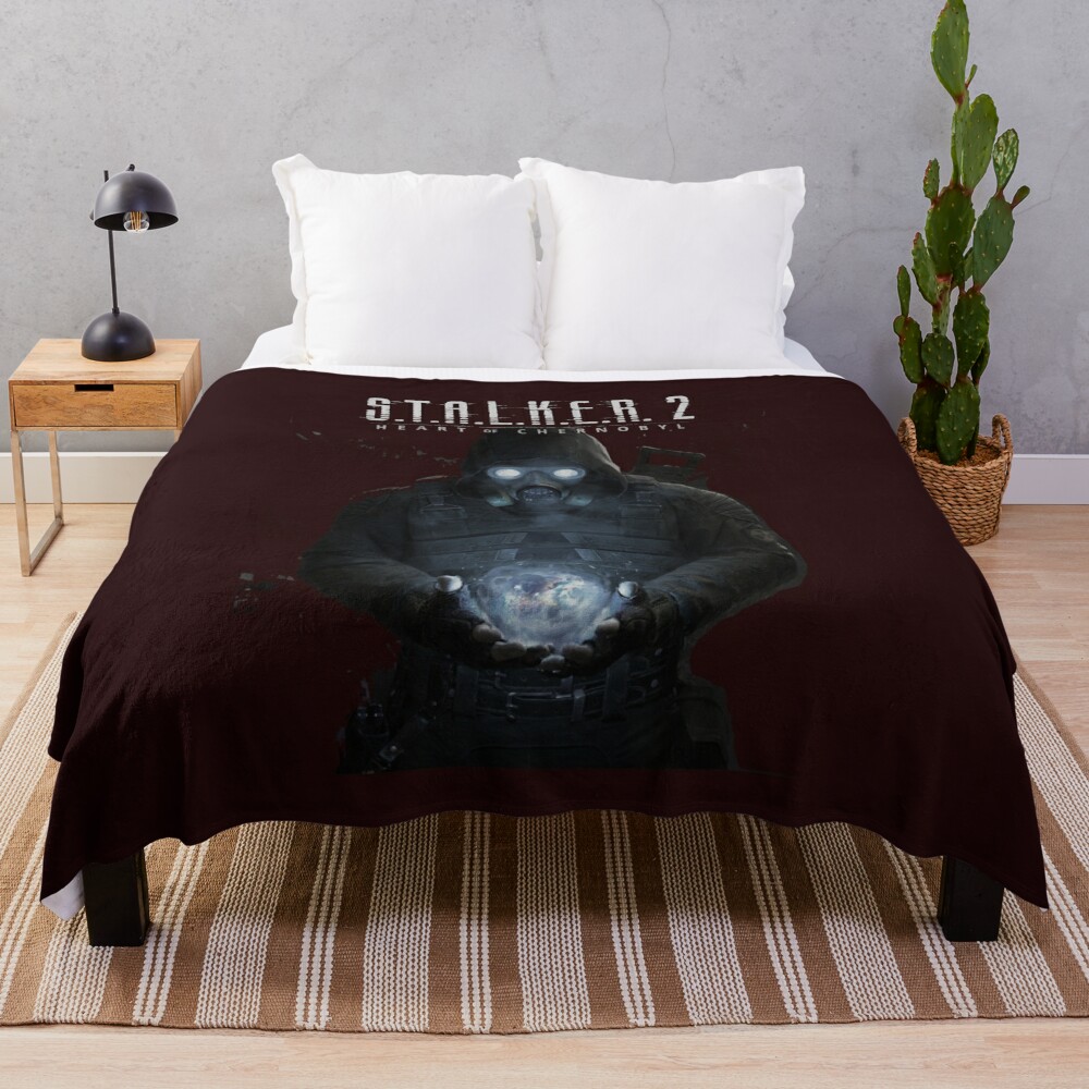 Stalker 2 Heart Of Chornobyl Logo Classic T Shirt Throw Blanket