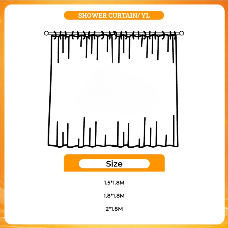 3D shower curtain - Stalker Merch